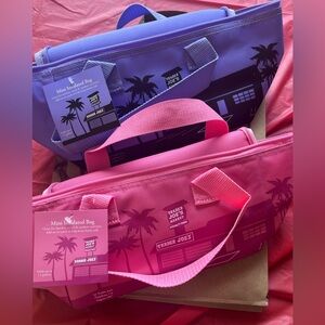 Trader Joe’s mini insulated bag in light pink and lilac!! Brand new with tags